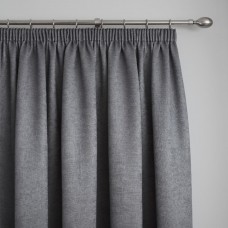 Fusion Galaxy Charcoal Lined Pencil Pleat Triple Woven Dim Out Curtains